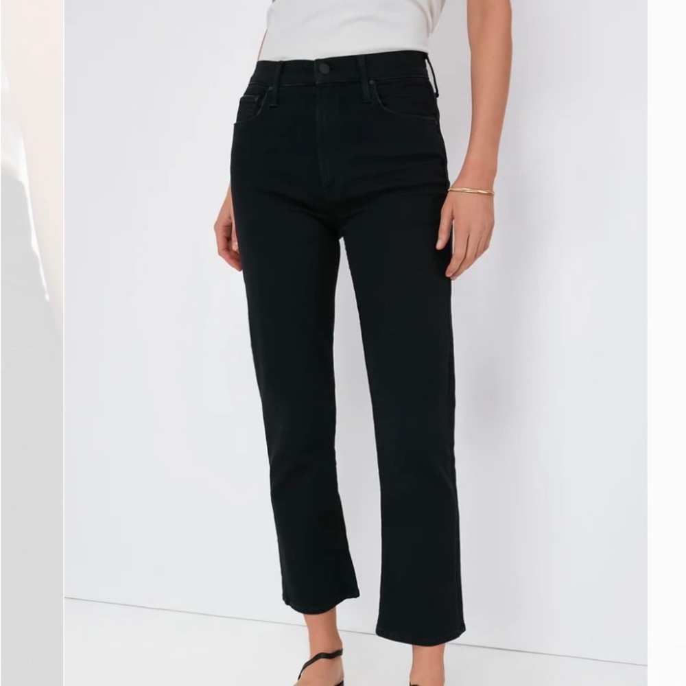 LIKE NEW Mother denim High Waisted Rider Ankle in color Not Guilty size 28